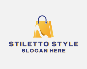 Stilettos Shopping Bag logo design