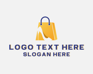 Comma - Stilettos Shopping Bag logo design