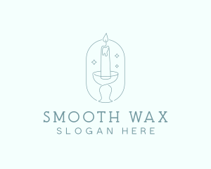 Candlestick Wax Decor logo design