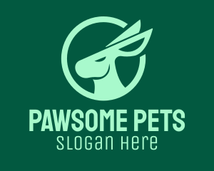 Green Rabbit Pet logo design