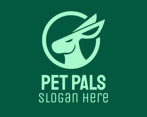 Green Rabbit Pet logo design