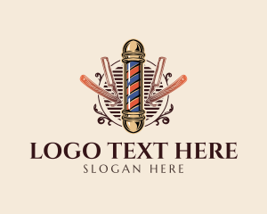 Barbershop - Barbershop Barber Razor logo design