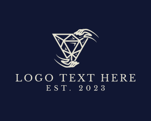 Glamorous - Elegant Diamond Jewelry logo design