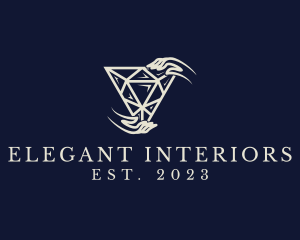 Elegant Diamond Jewelry logo design