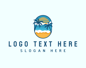 Outdoor - Beach Vacation Tropical logo design