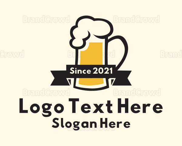 Draught Beer Pub Logo