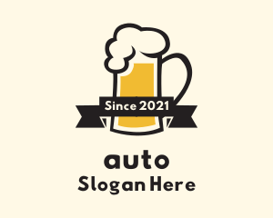 Draught Beer Pub Logo