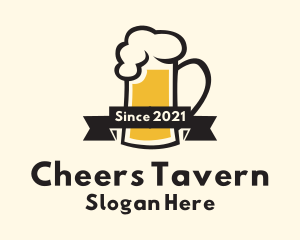 Draught Beer Pub logo design