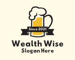 Draught Beer Pub logo design