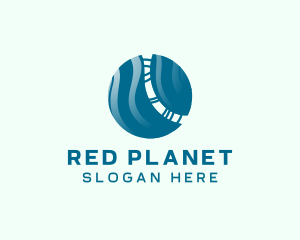 Tech Innovation Planet Sphere logo design