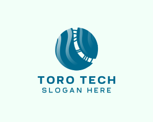 Tech Innovation Planet Sphere logo design