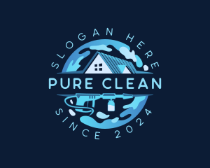 Pressure Wash Cleaning logo design