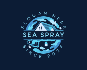 Pressure Wash Cleaning logo design