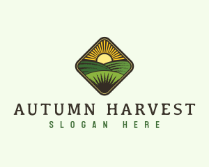 Farm Field Harvest logo design