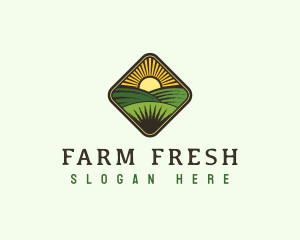 Farm Field Harvest logo design