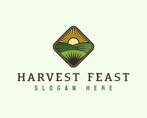 Farm Field Harvest logo design