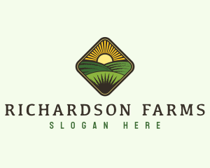 Farm Field Harvest logo design