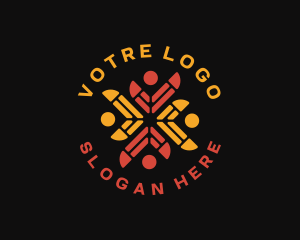 Cooperative - People Support Community logo design