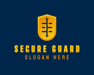 Cybersecurity - Tech Shield App logo design