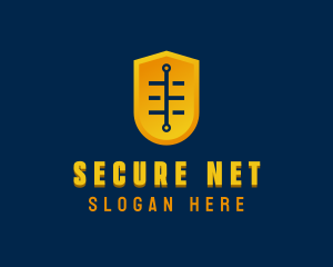 Cybersecurity - Tech Shield App logo design