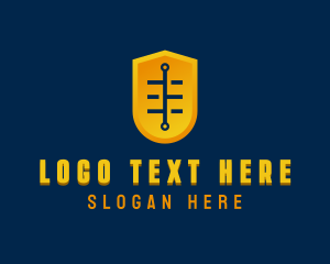 Cyber - Tech Shield App logo design