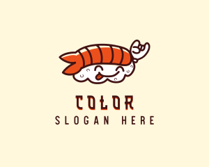 Cute Asian Sushi Logo