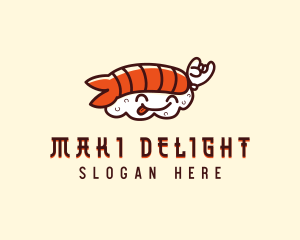 Cute Asian Sushi logo design