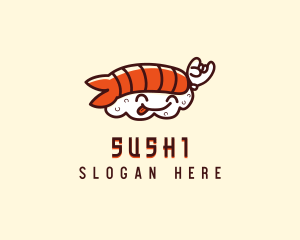 Cute Asian Sushi logo design