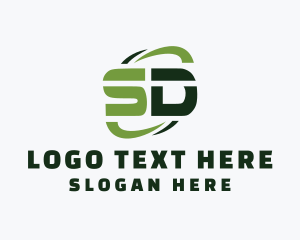 Contractor - Agency Letter SD Monogram logo design