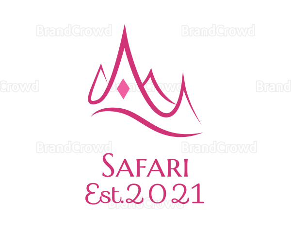 Pink Princess Tiara Logo