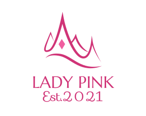 Pink Princess Tiara  logo design