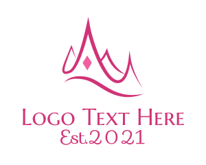 Debut - Pink Princess Tiara logo design