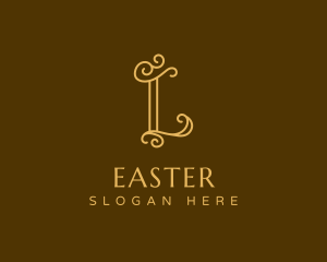 Elegant Swirl Letter L Logo
