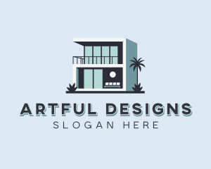 Villa Interior Designer logo design