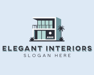 Villa Interior Designer logo design