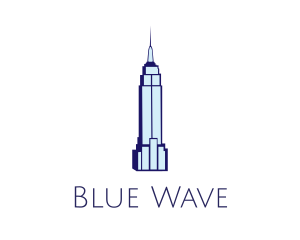 Blue Empire State logo design