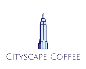 Nyc - Blue Empire State logo design