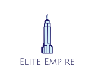 Blue Empire State logo design