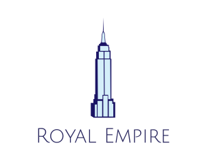 Blue Empire State logo design