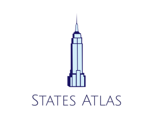 Blue Empire State logo design