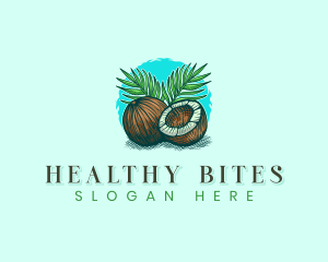 Tropical Coconut Palm logo design