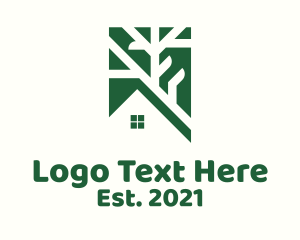 Lot - House Street Map Guide logo design
