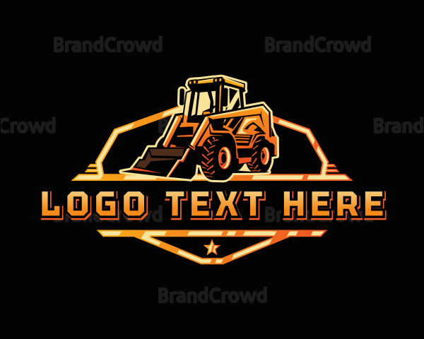 Skid Steer Loader Digger Logo