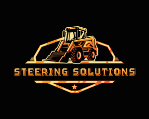 Skid Steer Loader Digger logo design