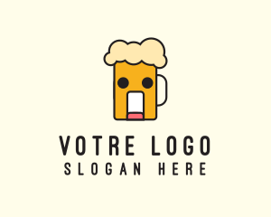 Bar - Silly Beer Mug logo design