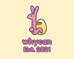 Veterinarian - Easter Rabbit Egg logo design