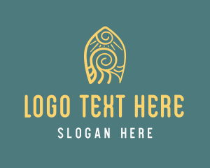 Tourism - Surf Board Beach Wave logo design