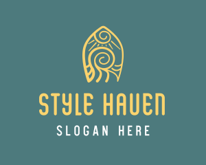 Hostel - Surf Board Beach Wave logo design