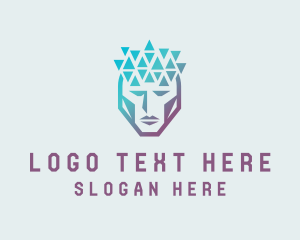 Geometric - Digital Artificial Intelligence logo design