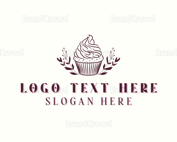 Cupcake Pastry Dessert Logo